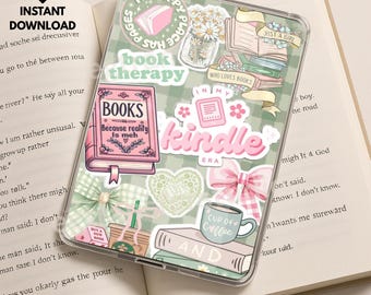 Grün Karierte Collage Kindle Insert (Digitaler Download)