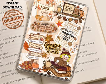 Lizzie McGuire Fall Kindle Insert, Bookish Autumn Decor (Digital Download)