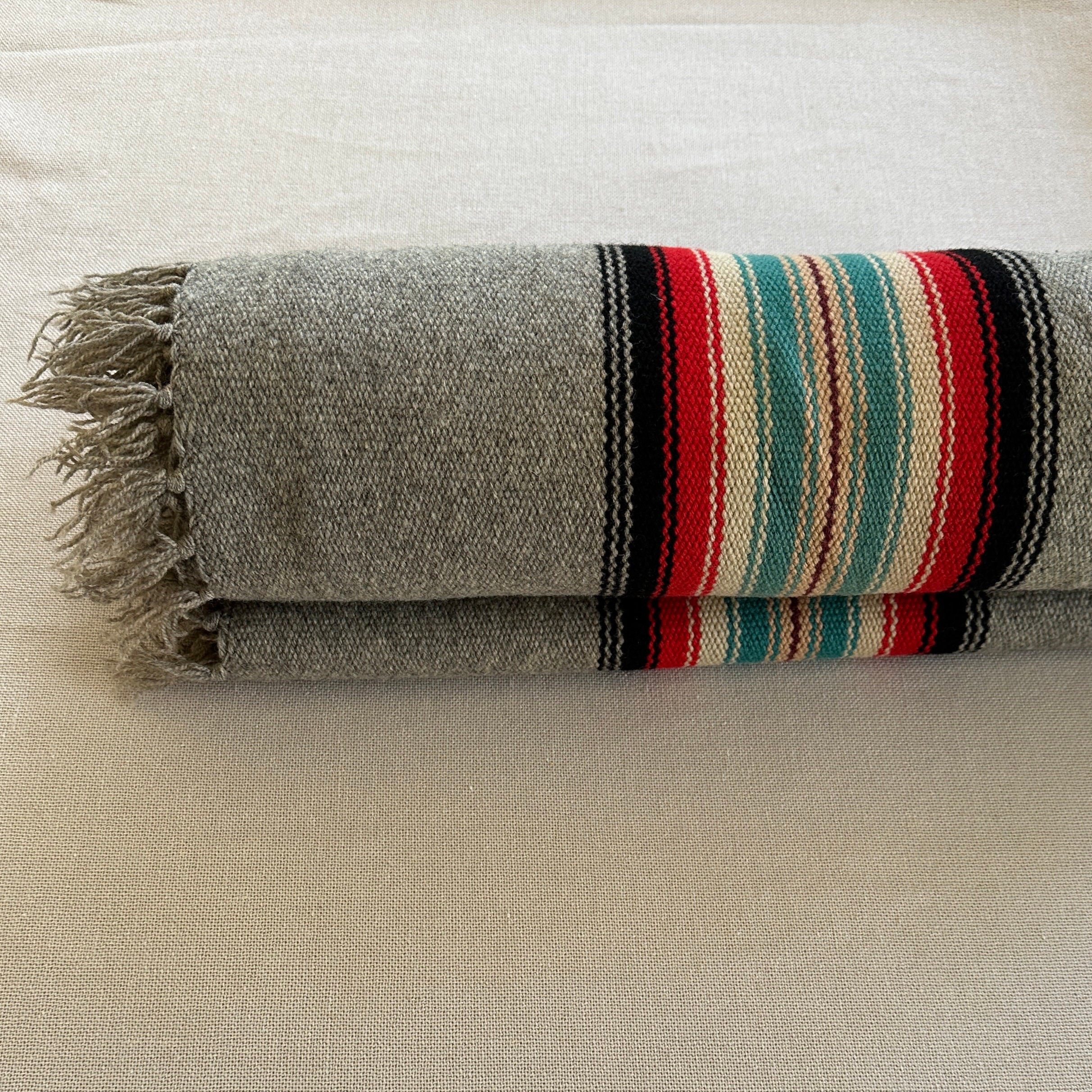 Vintage 1940's Chimayo Wool Blanket Hand Woven. Classic Etsy
