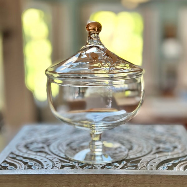 Gold Candy Dish Etsy