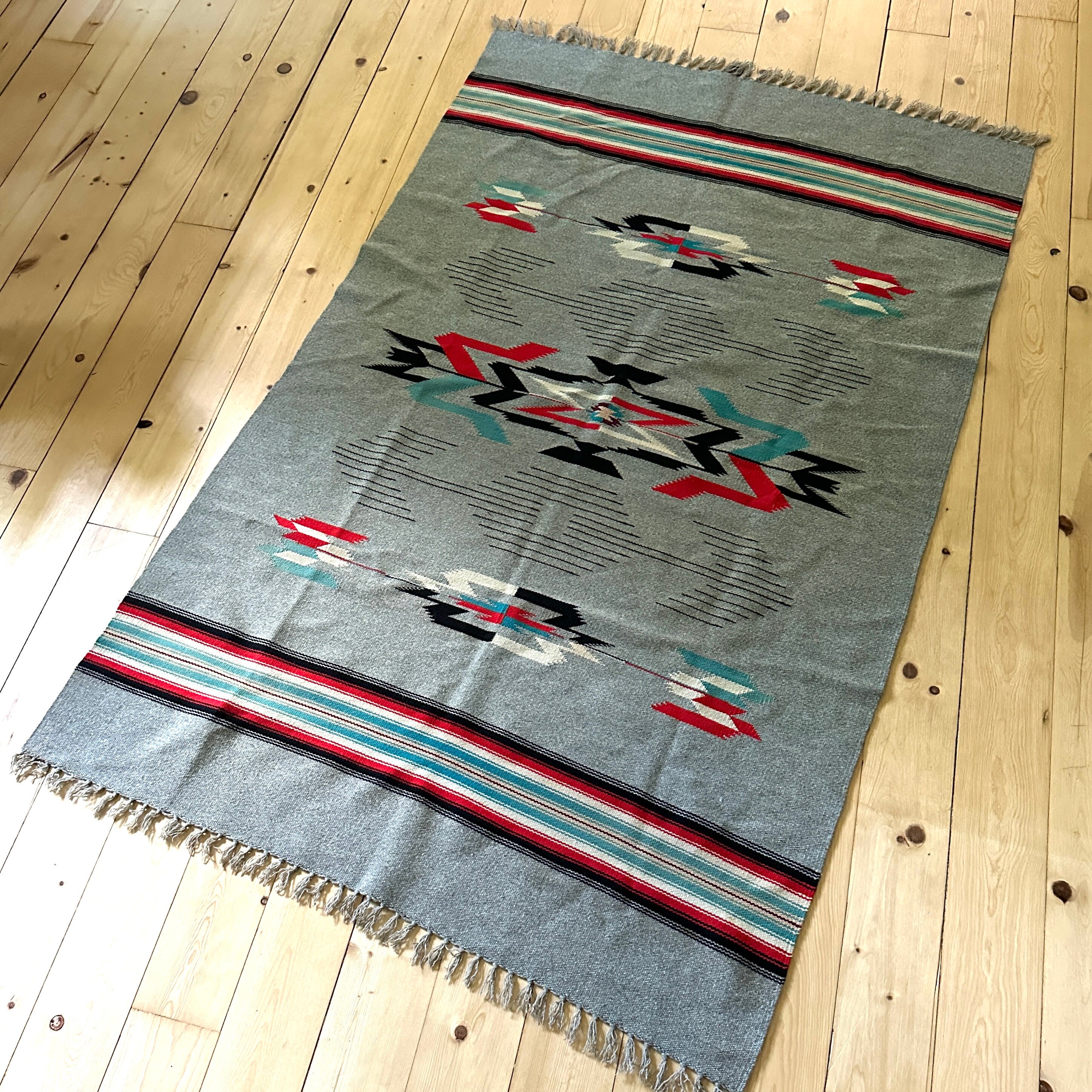 Vintage 1940's Chimayo Wool Blanket Hand Woven. Classic Etsy