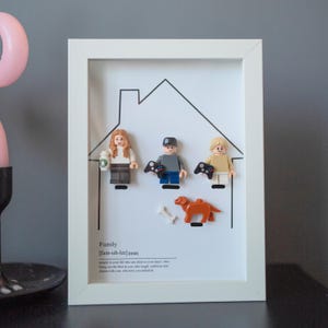 Aangepast MinifiguurDisplayFrame|Gepersonaliseerde aandenken Cadeau voor stellen, gezin en afgestudeerden