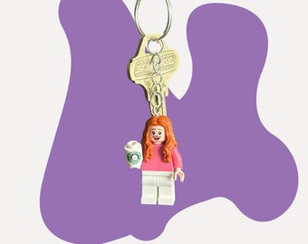 Custom Minifigure Keychain - Personalized Gift for Her, Gift for Him, Gift for Couple, Anniversary, Birthday, Desk Decor, Best Friend