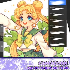 CandiCorn SAI-achtige Procreate/Clip Studio-penselen PLUS