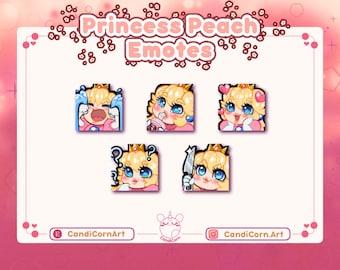 Peachy Emotes / Twitch Emote / Graphics for Stream / Streamer Graphics / Badge / Video Games