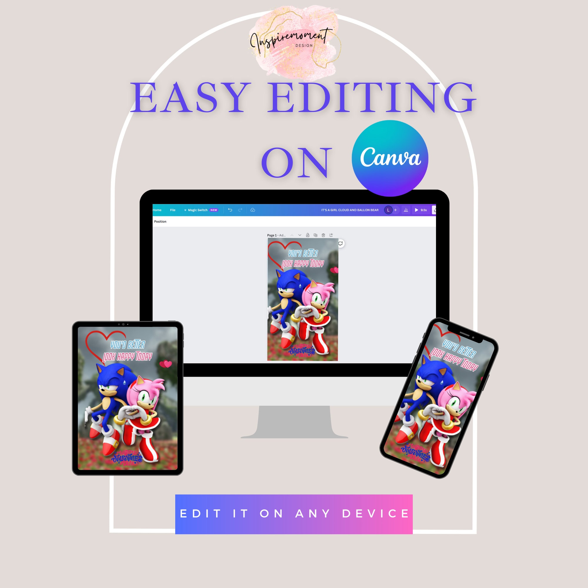 Sonic Printable Valentine's Card Template|sonic the Hedgehog ...