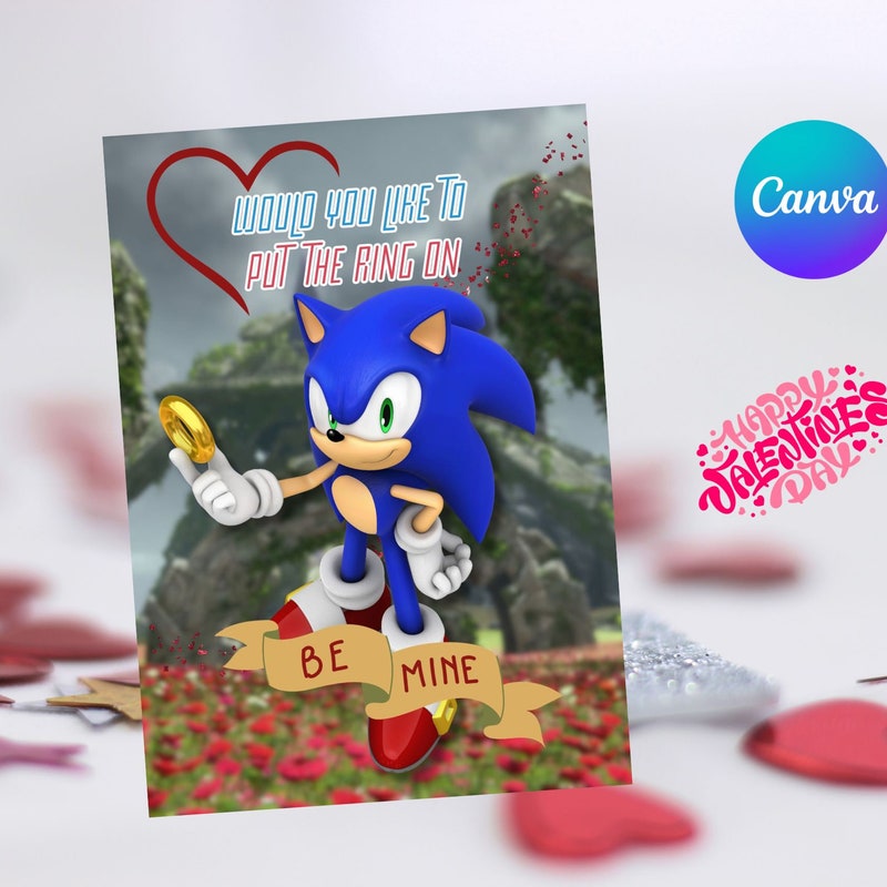Sonic the Hedgehog Valentines - Etsy