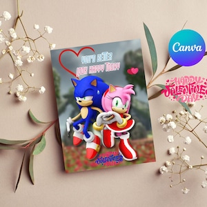 Sonic Printable Valentine's Card Template|sonic the Hedgehog ...