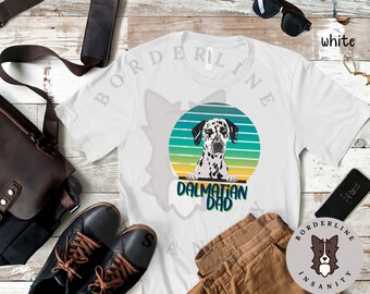 Dalmatian Dad Unisex Jersey Short Sleeve Tee, Graphic Tee for Him, Gift for Dalmatian Owner, Tshirt for Dog Lover, Gift for Dalmatian Lover