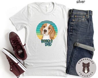 Beagle papa Unisex Jersey korte mouw Tee, Graphic Tee voor hem, cadeau voor Beagle eigenaar, T-shirt voor Beagle papa, Beagle minnaar tshirt, hond papa