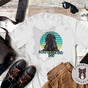 Newfoundland Dad Unisex Jersey Short Sleeve Tee, Graphic Tee for Him, Gift for Newfoundland Owner, Tshirt for Newfie Dad, Dog Lover Gift