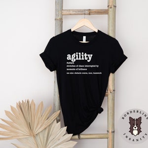 Agility Definition Unisex Jersey Short Sleeve Tee, Graphic Tee for Him or Her, Gift for Agility Competitor, T-Shirt for Agility Dog Owner
