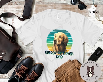 Golden Retriever Dad Unisex Jersey Short Sleeve Tee, Graphic Tee voor hem, Cadeau voor Golden Retriever Eigenaar, Shirt voor Golden Dad, Dog Dad Tee
