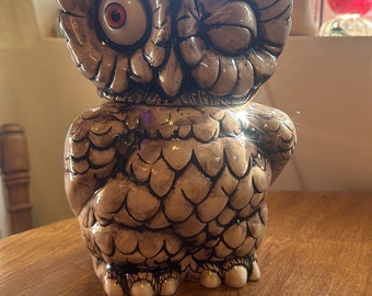 Vintage Winking Owl Cookie Jar