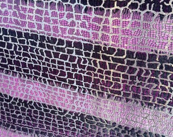 New Exotic Animal abstract design on Burnout stretch velvet 4-way stretch 58/60” Sold by the YD. Ships worldwide from Los Angeles California