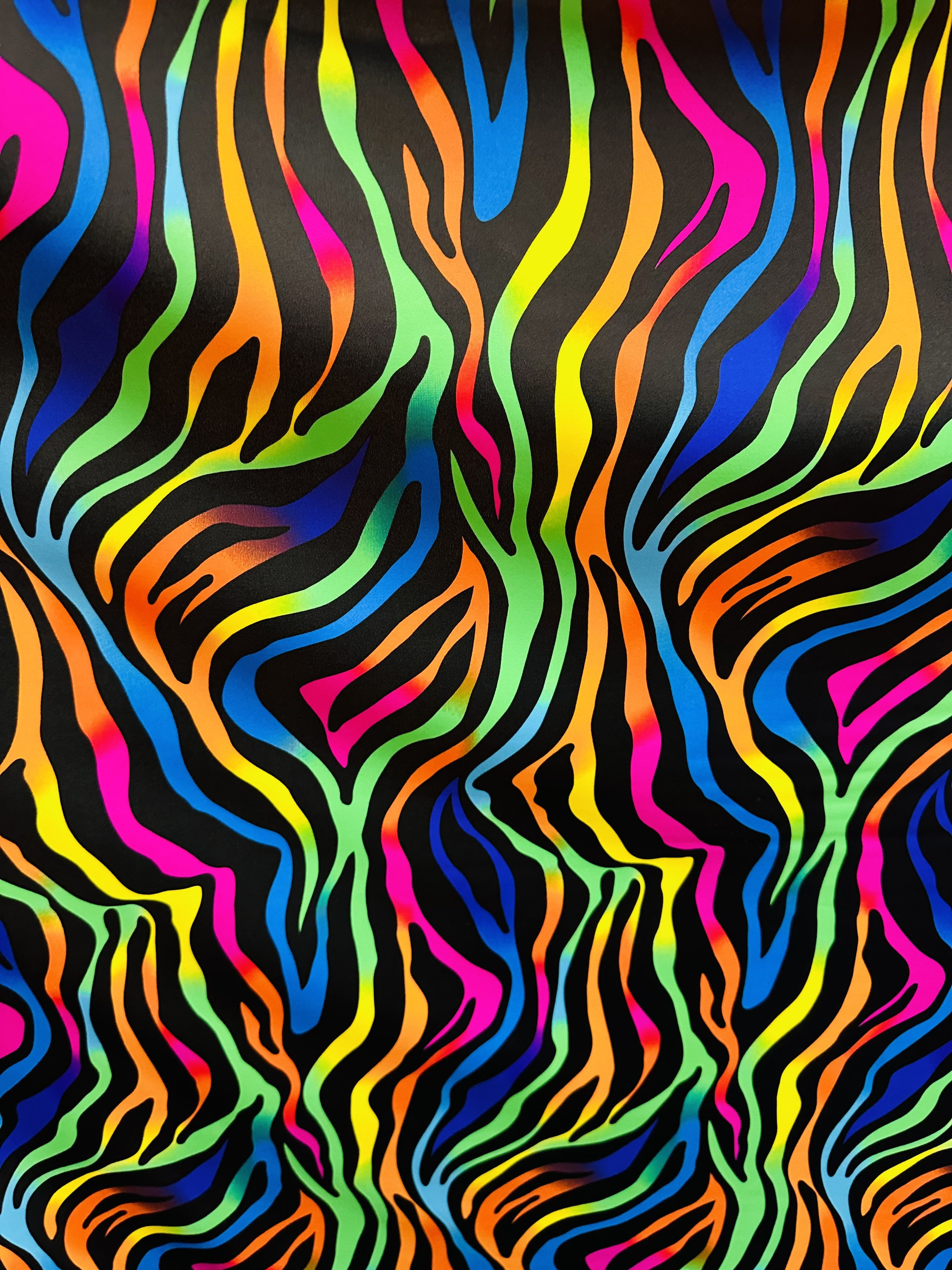 New Exotic Zebra Design Rainbow Color Print on Best Quality of Nylon ...