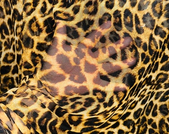 Exotischer Leoparden Design Druck auf tolle Qualität von Power Mesh Nylon Spandex 4-Wege Stretch 58/60 ” Schiffe weltweit von L.A