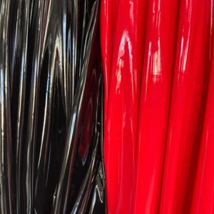 Latex Luxury quality super shiny stretch vinyl 4-way stretch 58/60” Sold by the YD.