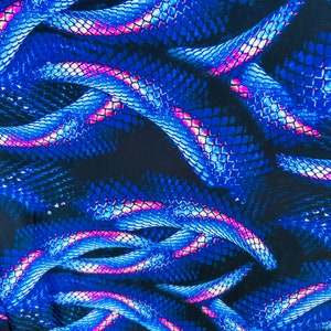 Exotic Anacondas snake design print on best quality of nylon spandex 4-way stretch 58/60”