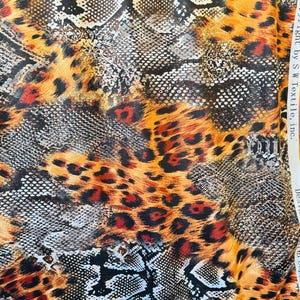New Safari design  exotic animal print on best quality of  nylon spandex 4-way stretch high quality fabric 58/60” Sold by the YD.