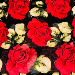 Romantic flower design print on great quality of nylon mesh 4-way stretch 58/60” Sold by the YD. Ships Worldwide from Los Angeles Ca