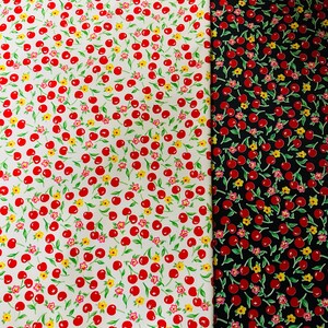 Deluxe Cherry design print on best quality of nylon spandex 4-way stretch 58/60” Sold by the YD. Ships worldwide from L.A