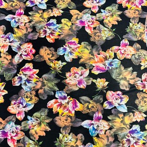 New 3D Floral design print on great quality of nylon spandex power mesh 4-way stretch 58/60”
