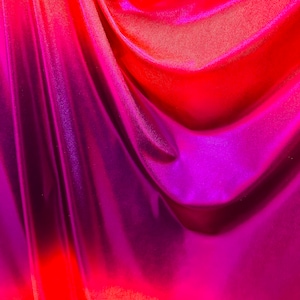 Luxury Ombre design metallic nylon spandex with foggy foil 4-way stretch high quality spandex by AlexLAFabrics