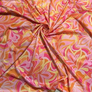 New Charming abstract design print on great quality of nylon spandex 4-way stretch 58/60” Sold by the YD. Ships worldwide from L.A