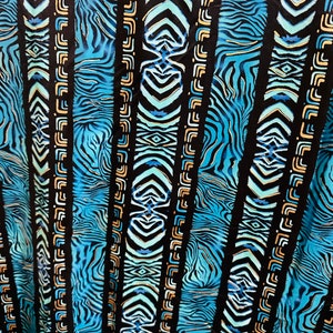 Golden Safari design metallic nylon spandex high quality 4-way stretch 58/60”Sold by the YD. Ships worldwide from Los Angeles California USA