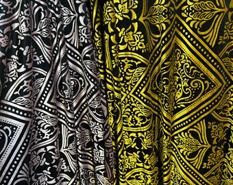 Italian Geometric design luxury burnout stretch velvet 4-way stretch 58/60” Sold by the YD. Ships worldwide from Los Angeles California USA