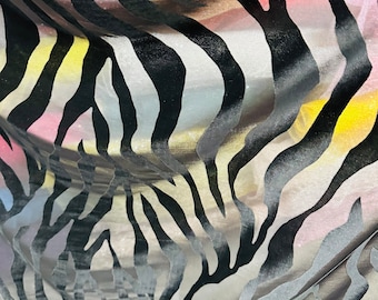 New Exotic Tiger design on Burnout stretch velvet 4-way stretch 58/60” Sold by the YD. Ships worldwide from Los Angeles California USA