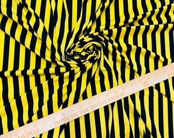 Striped design print on poly spandex 4way stretch 58/60” sold by the yd. Ships worldwide from Los Angeles California USA.