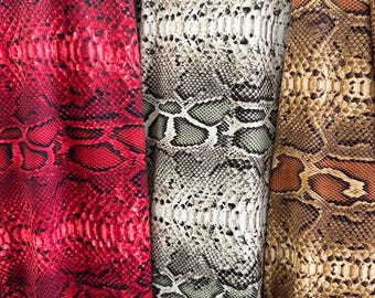 Exotic Snake Skin  design print on best quality of nylon spandex 4-way stretch 58/60” Sold by the YD.