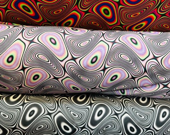 "Neue abstrakte Lava Design Druck auf hochwertige nylon Spandex 4-Wege-Stretch 58/60 "" Schiffe weltweit von Los Angeles Cali