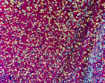 Luxury sequins embroidered on stretch velvet 4-way stretch high quality fabric 58/60” Sold by the YD.
