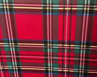 Weihnachtlicher karierter Design Druck auf tolle Qualität von nylon spandex 4-Wege-stretch 58/60 ”Hochwertige Stoffe von AlexLAFabrics