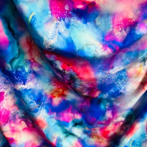 New Tie dye abstract design colorful print on best quality of nylon spandex 4-way stretch 58/60”