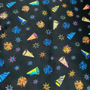 New blow horn print on great quality of nylon spandex 4-way stretch 58/60” Sold by the YD.
