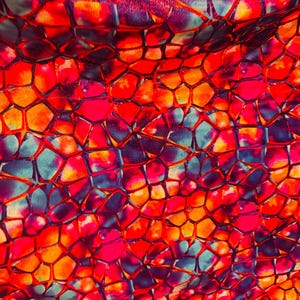 NEW Abstract design Multicolor metallic nylon spandex with foggy foil  4-way stretch hologram high quality of spandex fabric 58/60”