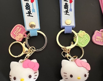 ハローキティ キーチェーン 3 個セット かわいい愛らしいキーチェーン