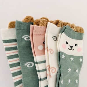 Socks 5 Pairs High Ankle Women&#39;s Socks Cotton Gift Socks Comfortable, Soft, Stylish and Breathable Women&#39;s Gift Set Animal Theme