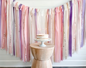 Fairy Party/Fairy First Birthday/Unicorn Party/Princess Party/Backdrop Fringe/Streamers