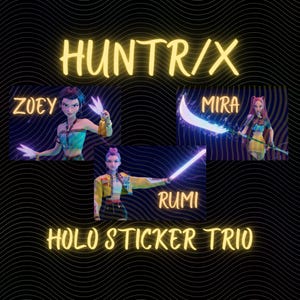Kpop Demon Hunters Huntrix Holo Stickers