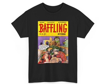 Comic Book T-Shirt, Retro Comic T-Shirt, Baffling Mysteries Comic T-Shirt, Gift for Comic Lovers, Comic Con T-Shirt S-5XL