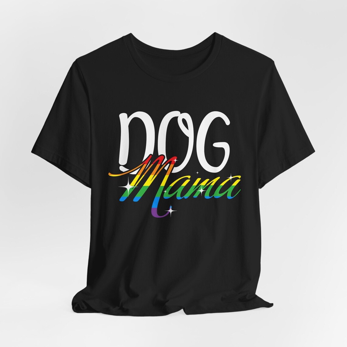 Dog Mama Tshirt, Dog Mom With Rainbow Tshirt, Dog Walker Tshirt, Dog
