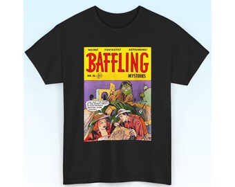 Maglietta a tema fumetti, maglietta retrò a tema fumetti, maglietta a tema misteri enigmatici, regalo per gli amanti dei fumetti, maglietta per il Comic Con, taglie S-5XL