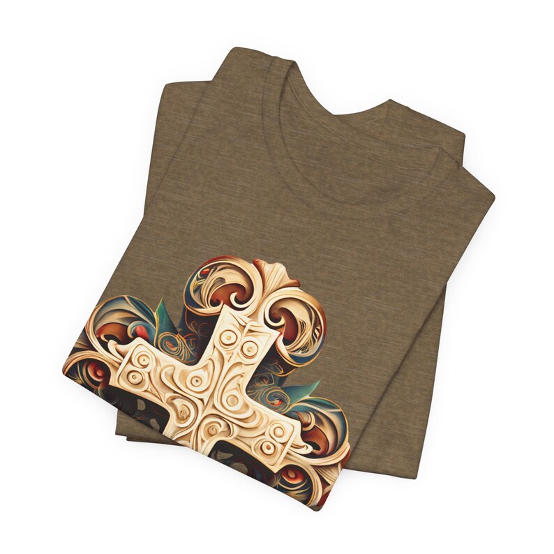 Christian Cross T-shirt, Graphic Design Cross T-shirt, Catholic Cross T ...