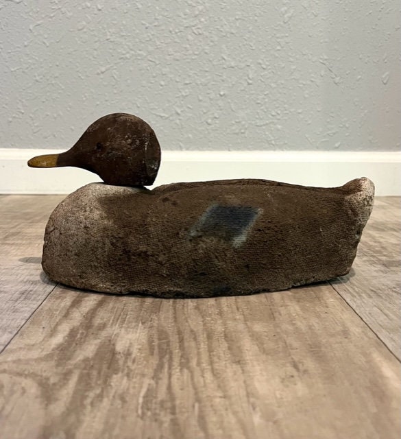 Antique Canvas Duck Decoy Etsy