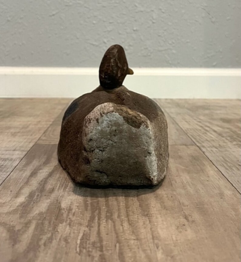 Antique Canvas Duck Decoy Etsy